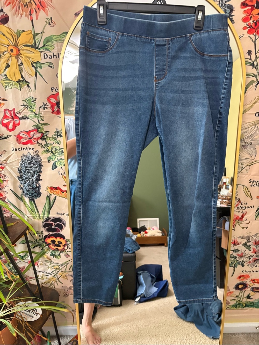Slim High-Rise Women’s Jeggings in Denim Blue